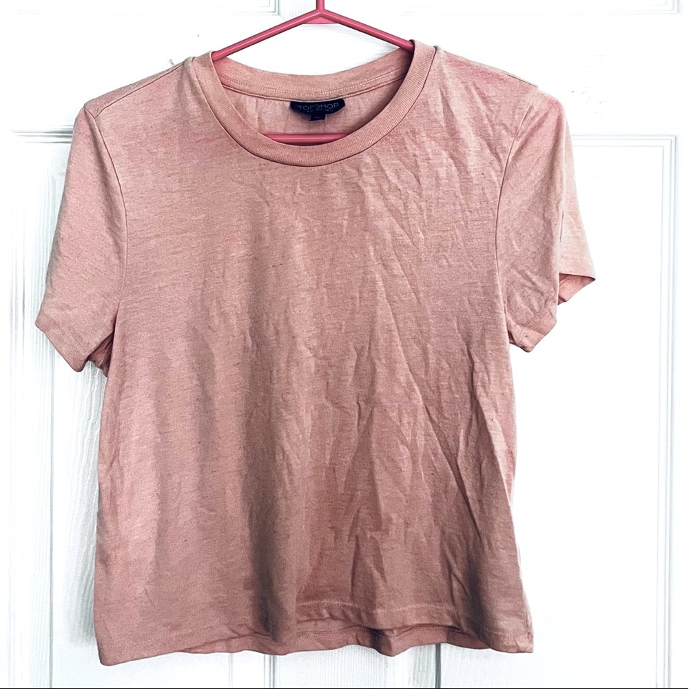 Top shop baby pink T-shirt